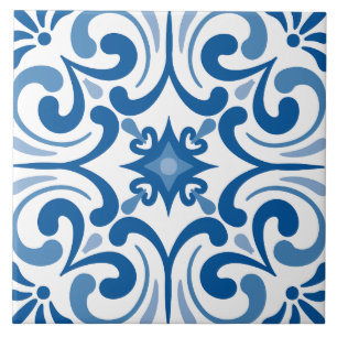 Traditioneel Mediterraan Portugees Azulejo Tegeltje