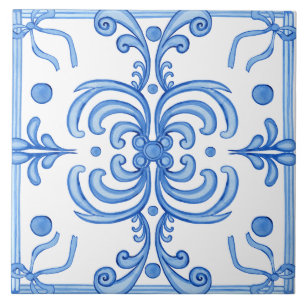Traditioneel Mediterraan Portugees Azulejo Tegeltje