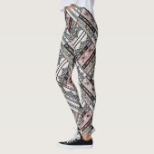 Traditioneel meetkundig stamhout leggings (Links)