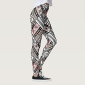 Traditioneel meetkundig stamhout leggings (Rechts)