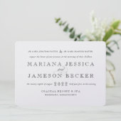 Traditioneel met een Modern Twist Wedding Uitnodig Kaart (Staand voorkant)
