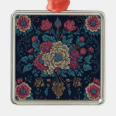 Traditioneel Mexicaans borduurpatroon Metalen Ornament (Voorkant)