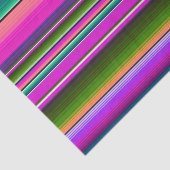Traditioneel Mexicaans Fiesta Dekbed Serape Roze Tissuepapier (Detail)