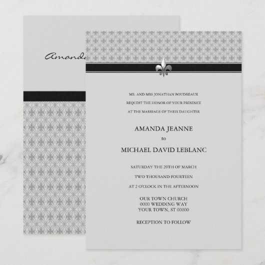 Traditioneel modern hedendaags feest kaart (Voorkant / Achterkant)