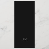 Traditioneel Monogram Huwelijk Menu (Achterkant)