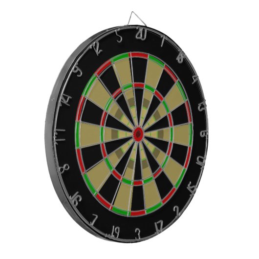 Traditioneel multifunctioneel semitisch dartboard dartbord (Voorkant Links)