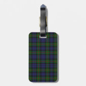 Traditioneel Murray Tartan Speld Bagagelabel (Achterkant verticaal)