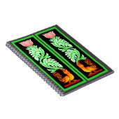 Traditioneel mythisch kunstontwerp in Sri Lanka Notitieboek (Rechterzijde)