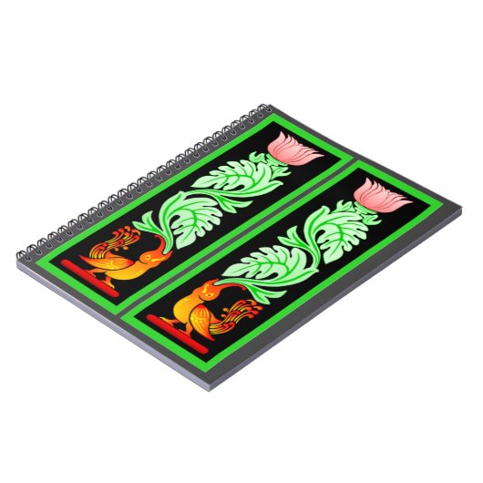 Traditioneel mythisch kunstontwerp in Sri Lanka Notitieboek (Linkerzijde)