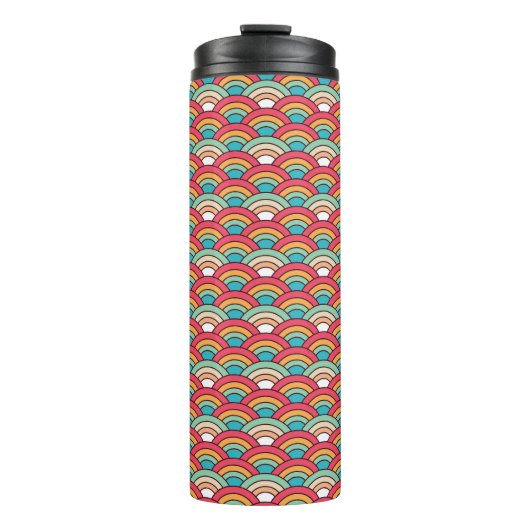 Traditioneel naadloos patroon Elegant Design Thermosbeker (Voorkant)