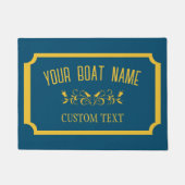 Traditioneel naam bord voor kanaalboot deurmat (Voorkant)