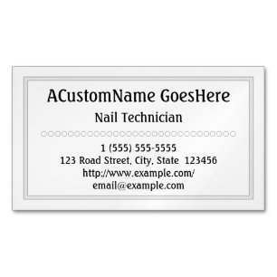 Traditioneel Nail Technicus Magnetisch Visitekaart Visitekaartje Magneet