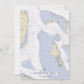 Traditioneel nautisch evenement / bruiloft | Baham Kaart (Achterkant)