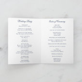 Traditioneel Navy Blauwe Formele Elegante Trouwdag Programma (Binnen)