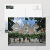 Traditioneel Nederlands Briefkaart van het stadspl (Voorkant / Achterkant)