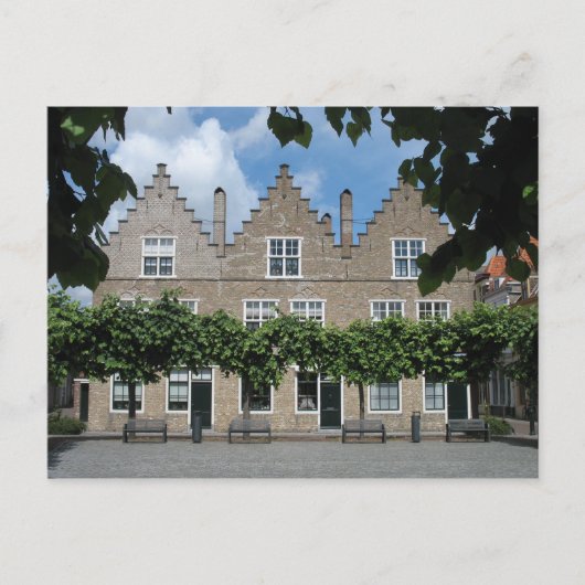 Traditioneel Nederlands Briefkaart van het stadspl (Voorkant)