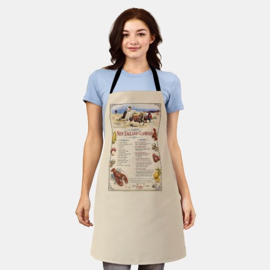 Traditioneel New England Clambake Recept Schort (Gedragen)