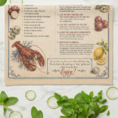 Traditioneel New England Clambake Recept Theedoek (Gevouwen)