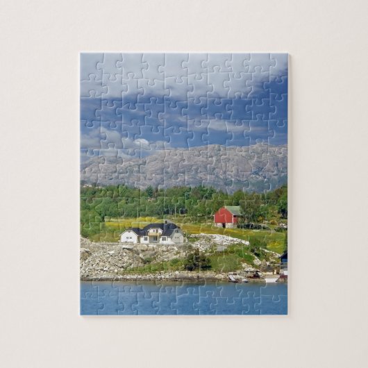 traditioneel noorwegen legpuzzel (Verticaal)