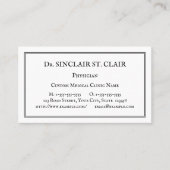 Traditioneel, nostalgisch Visitekaartje (Voorkant)