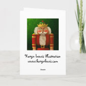 Traditioneel Notenkraker Wenskaart Feestdagen Kaart (Achterkant)