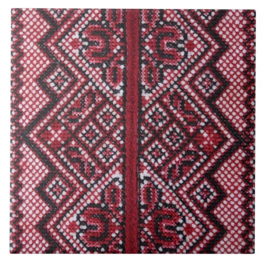 Traditioneel Oekraïens ontwerp Tegeltje (Voorkant)