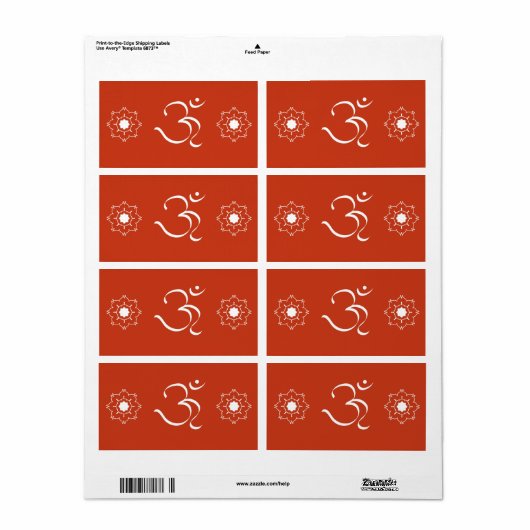 Traditioneel OM - Label (Full Sheet)