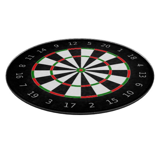 Traditioneel ontwerp van dartboard voor regelgevin snijplank (Hoek)