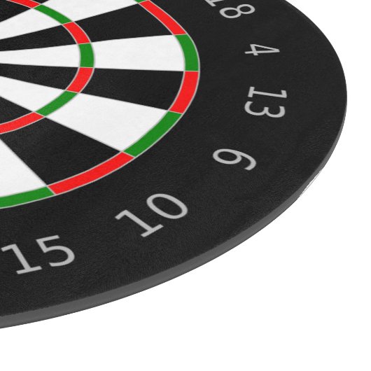 Traditioneel ontwerp van dartboard voor regelgevin snijplank (Hoek)