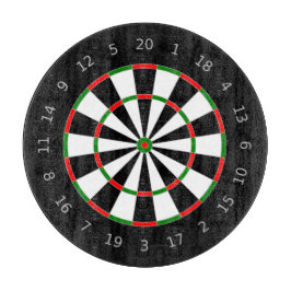 Traditioneel ontwerp van dartboard voor regelgevin snijplank