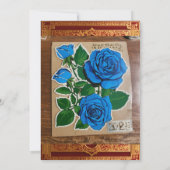 traditioneel ontwerp van trouwkaart, groot, elegan kaart (Achterkant)