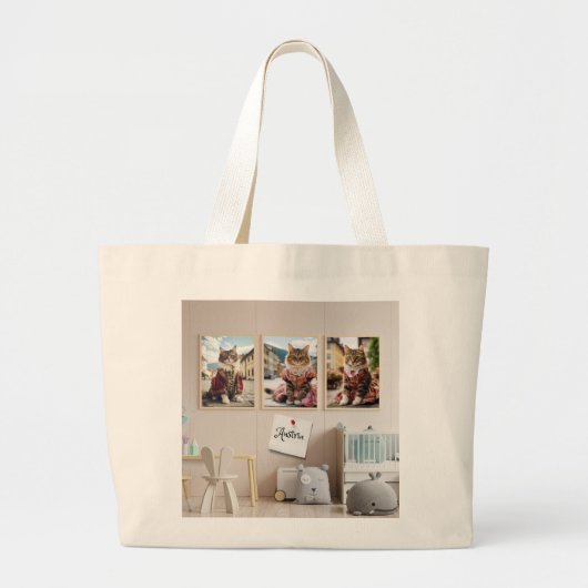 Traditioneel Oostenrijk kostuum Grote Tote Bag (Voorkant)
