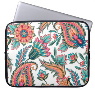 Traditioneel oosterend naadloos paisleypatroon. Vi Laptop Sleeve