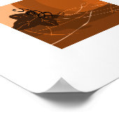 Traditioneel Oranje pompoen keukendecor Poster (Hoek)