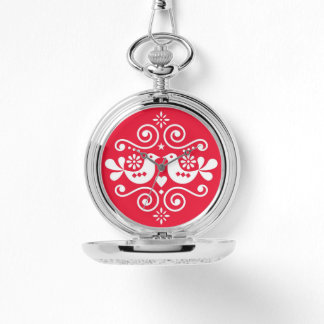 Traditioneel ornament horloge