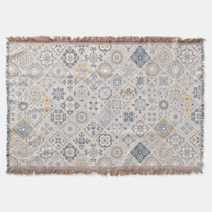 Traditioneel ornament Portugees en Spaans Boho Deken
