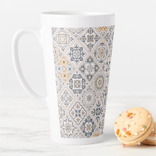 Traditioneel ornament Portugees en Spaans Boho  Latte Mok