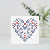 Traditioneel Ornament Wenskaart Feestdagenkaart (Staand voorkant)