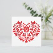 Traditioneel Ornament Wenskaart Feestdagenkaart (Staand voorkant)