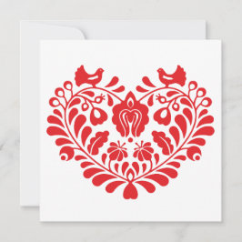 Traditioneel Ornament Wenskaart Feestdagenkaart