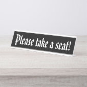 Traditioneel, oud Fashioned "Alsjeblieft, neem een Bureau Naambordje (Voorkant)