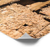 Traditioneel oud plattelandsdorp in Marokko. Tr Poster (Hoek)