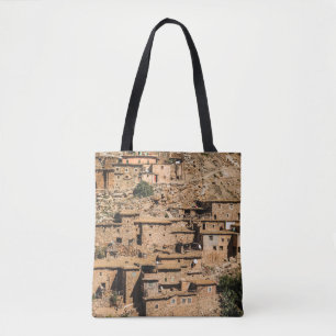 Traditioneel oud plattelandsdorp in Marokko. Tr Tote Bag