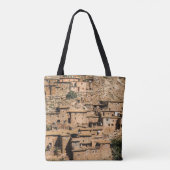 Traditioneel oud plattelandsdorp in Marokko. Tr Tote Bag (Achterkant)