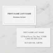 Traditioneel oud Visitekaartje met fashioned (Voorkant / Achterkant)