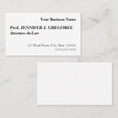 Traditioneel oud Visitekaartje met fashioned (Voorkant / Achterkant)