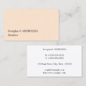 Traditioneel oud Visitekaartje met fashioned (Voorkant / Achterkant)