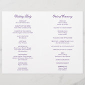 Traditioneel Paarse formele elegante huwelijksprog (Achterkant)