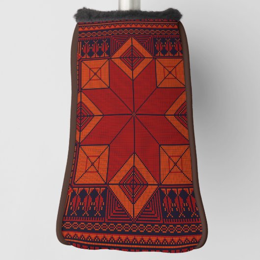 Traditioneel Palestina borduurwerk patroon Golfheadcover (Draai 90)