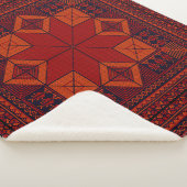 Traditioneel Palestina borduurwerk patroon Sherpa Deken (3/4)